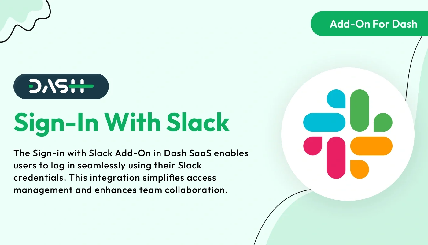 Sign-In With Slack - WorkDo Dash SaaS Security Add-On