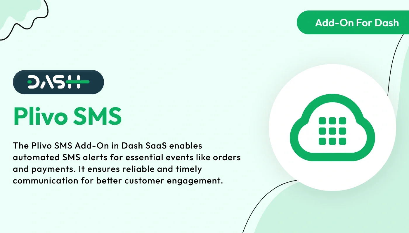 Plivo SMS - WorkDo Dash SaaS Integration Add-On