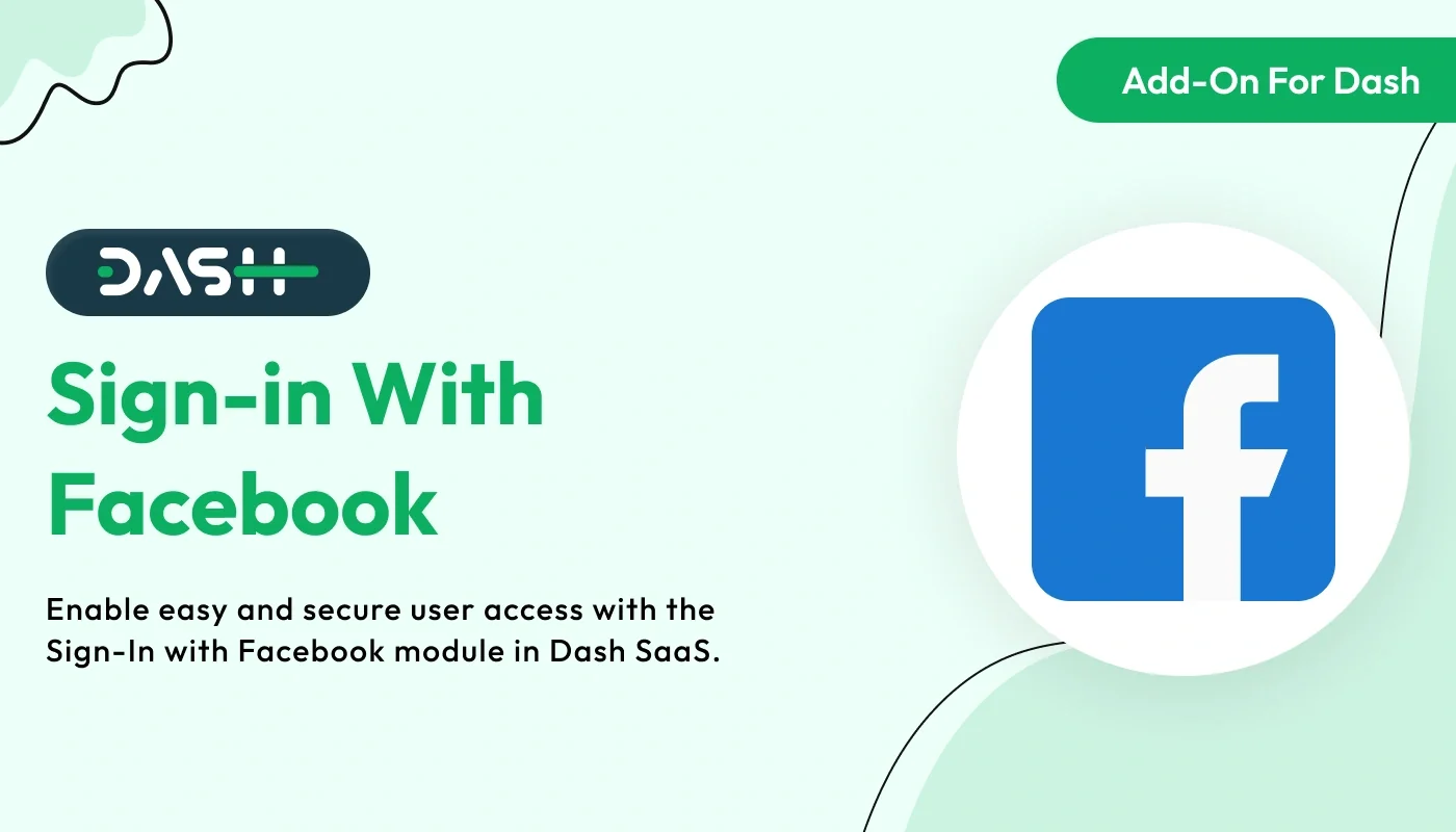 Sign-In With Facebook - WorkDo Dash SaaS Security Add-On