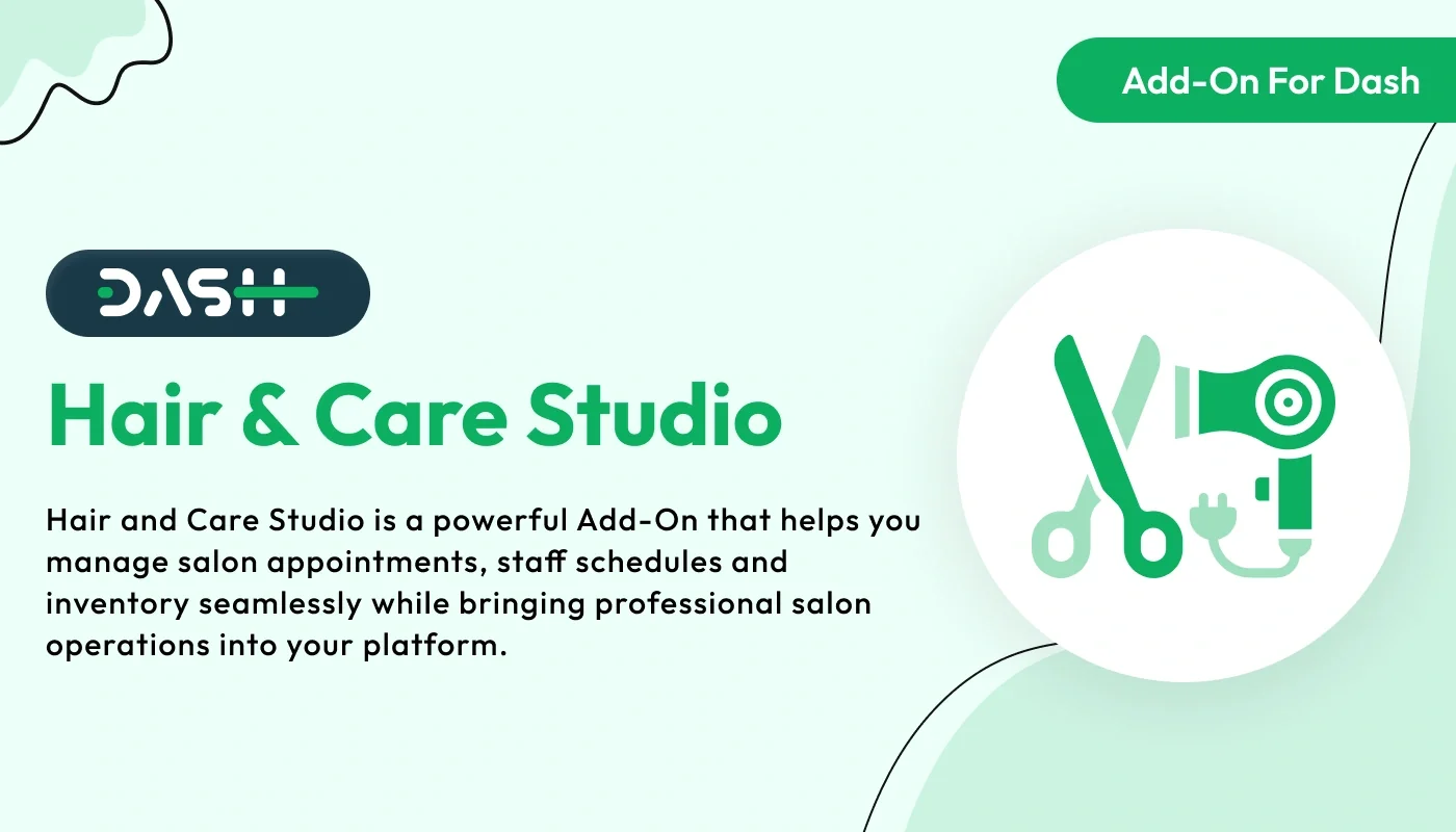 Hair & Care Studio – WorkDo  Dash SaaS Industrial Solutions Add-On