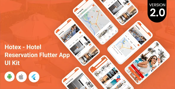 Hotex - Hotel Reservation Flutter App UI Kit