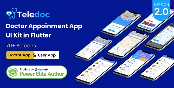 TeleDoc - Patient And Doctor Appointment App UI Kit in Flutter