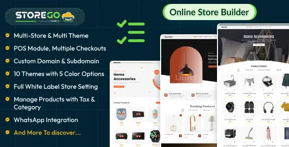 StoreGo SaaS - Online Store Builder